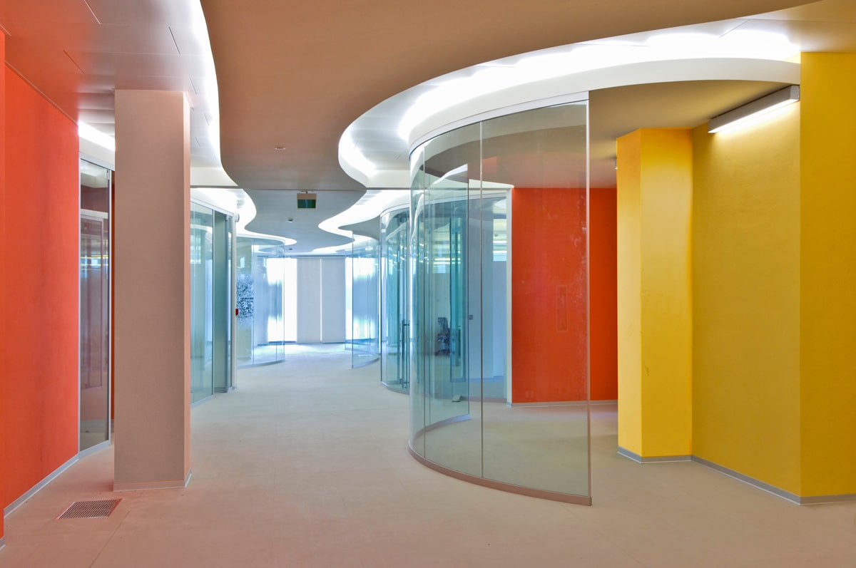 glass partition office partitions curved curtain curves trent lines harborallglass